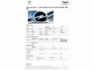 Opel Corsa 1.2 Turbo 40 Jahre Edition NR. 1668 picture 28
