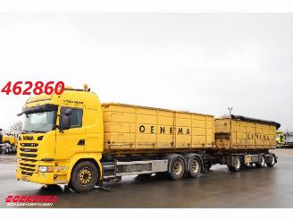 dañado máquina Scania G G450 6X2 HTS 45t. Haakarm + Anhänger + Container Euro 6 2017/4